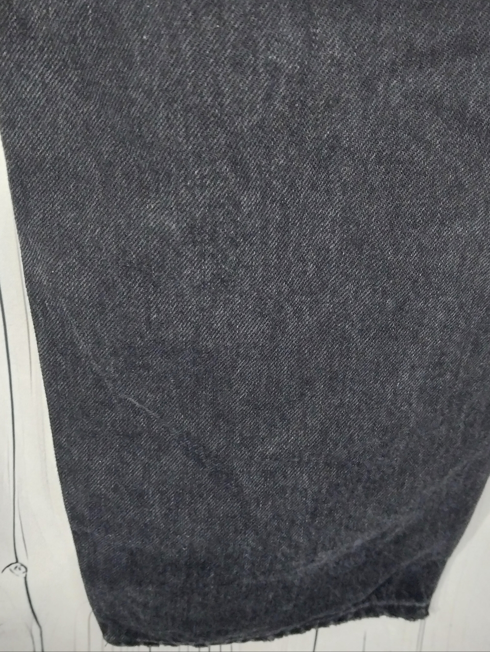 Agolde Black Distressed High-Rise Casual Straight Leg 90's Grunge Style Jeans - Picture 10 of 10